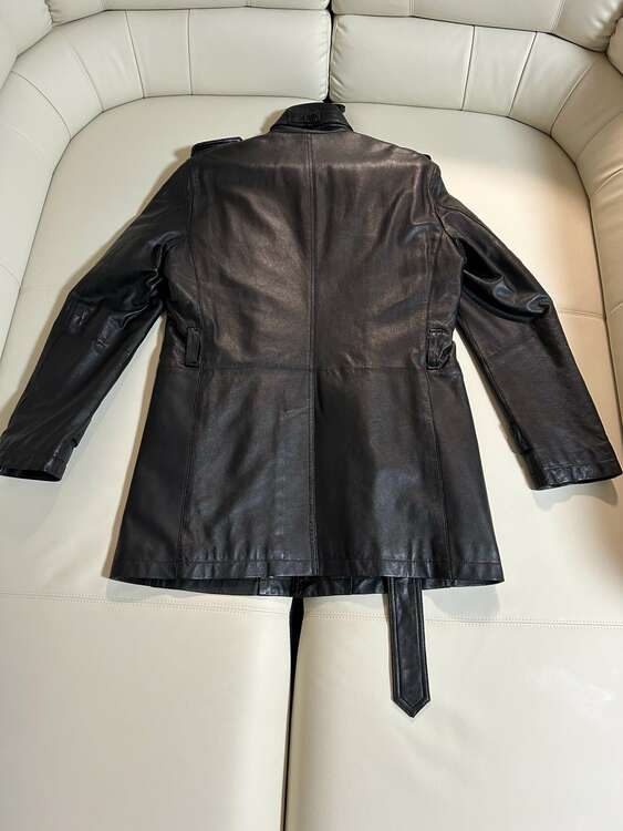 BURBERRY BLACK RABEL 皮ロングコート（サイズ：LL）（古着・ファッション）の商品画像 - 査定依頼日：2024年11月3日 - 最高査定価格：14,000円