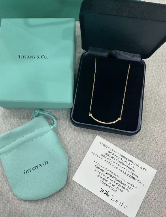 ティファニー　Tスマイルペンダント(スモール)（金・貴金属）の商品画像 - 査定依頼日：2026年9月16日 - 最高査定価格：130,000円