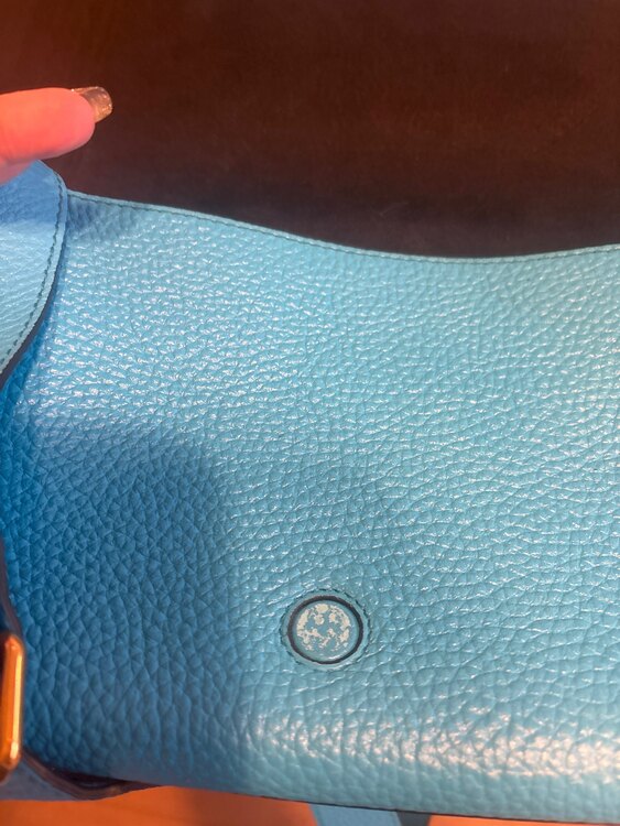 エンボスロゴ レザー 青 レディース ショルダー（ブランドバッグ）の商品画像 - 査定依頼日：2024年12月9日 - 最高査定価格：4,000円