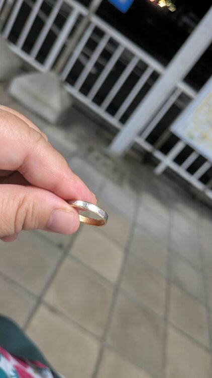 指輪　pt850 k18（金・貴金属）の商品画像 - 査定依頼日：2025年10月11日 - 最高査定価格：35,000円