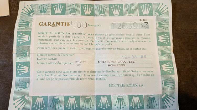 ロレックス サブマリーナー 14060（高級時計）の商品画像 - 査定依頼日：2025年1月14日 - 最高査定価格：1,200,000円