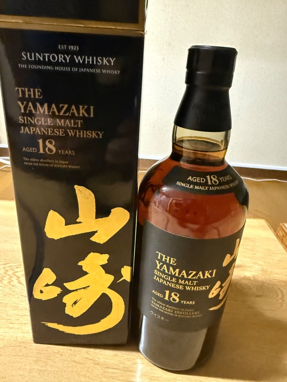 山崎18年（お酒）の商品画像 - 査定依頼日：2026年3月3日 - 最高査定価格：88,000円