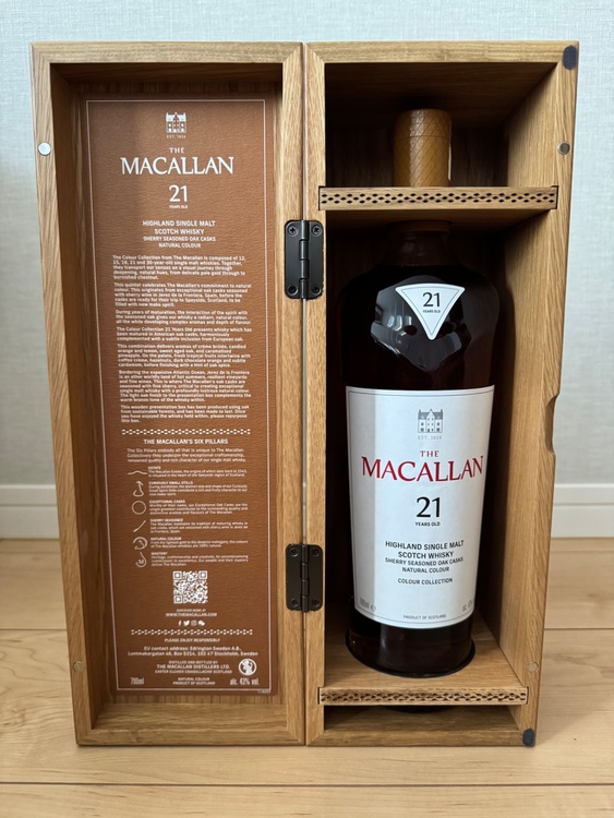 THE MACALLAN COLOUR COLLECTION 21YEARS （お酒）の商品画像 - 査定依頼日：2026年4月25日 - 最高査定価格：180,000円