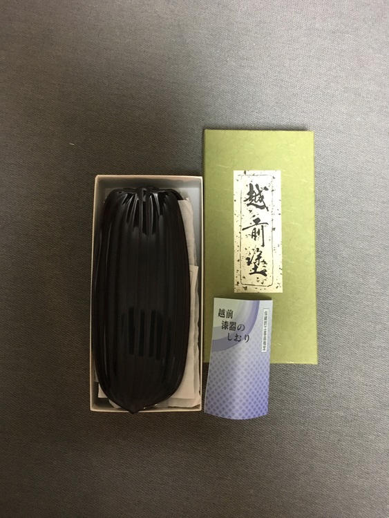 越前塗りおしぼり皿（食器）の商品画像 - 査定依頼日：2020年8月27日