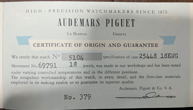 オーデマピゲ その他 おそらく60年代の18ホワイトごーるd（高級時計）の商品画像 - 査定依頼日：2025年1月15日 - 最高査定価格：356,000円