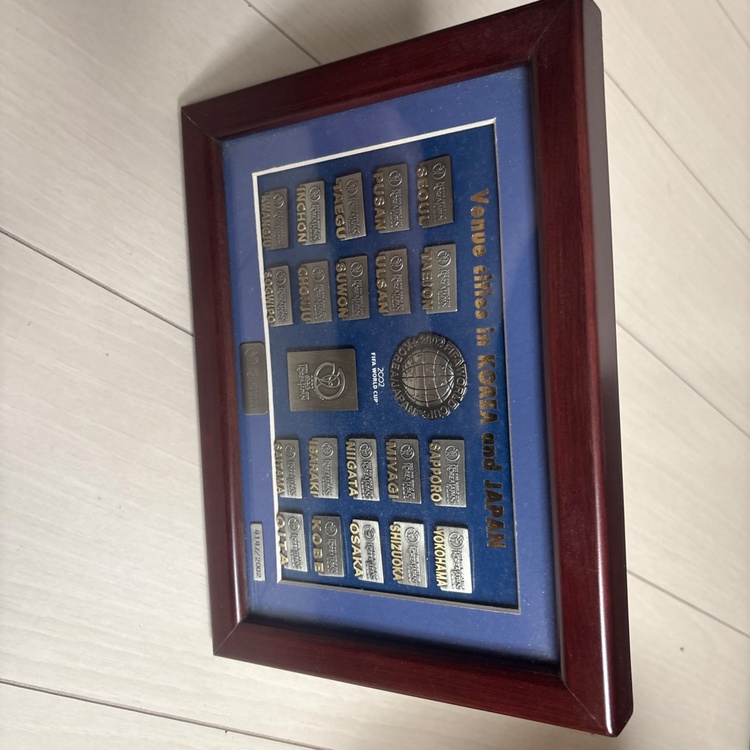 2002年サッカーW杯記念プレート（その他のおもちゃ）の商品画像 - 査定依頼日：2026年7月8日 - 最高査定価格：1,000円