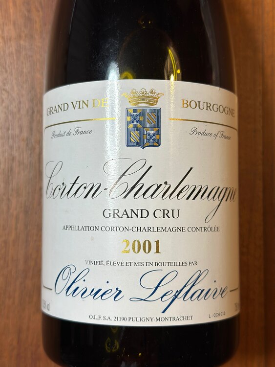 オリヴィエ ルフレーヴ コルトン・シャルルマーニュ 2001 グランクリュ（お酒）の商品画像 - 査定依頼日：2025年3月26日 - 最高査定価格：26,000円