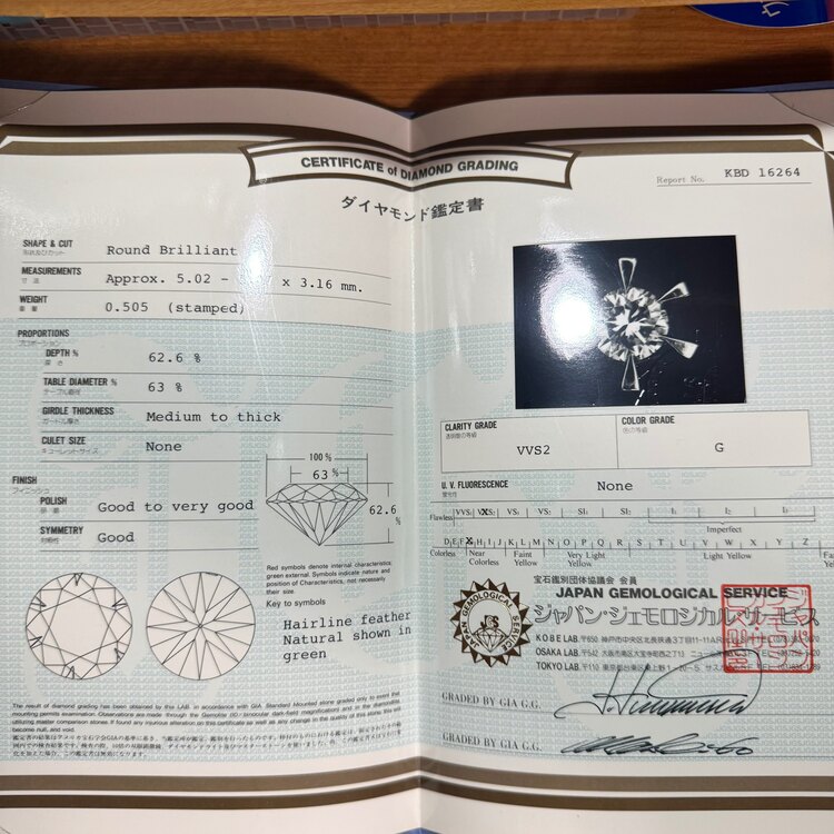 立爪ダイヤモンドリング（宝石）の商品画像 - 査定依頼日：2025年5月22日 - 最高査定価格：85,000円