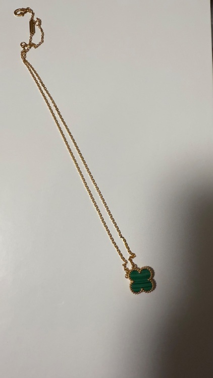 ヴィンテージ アルハンブラ ペンダント 18K イエローゴールド, マラカイト（宝石）の商品画像 - 査定依頼日：2025年8月17日 - 最高査定価格：370,000円