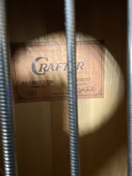 Crafter BA-580EQ-5/TBK（ピアノ・楽器・PA機材）の商品画像 - 査定依頼日：2026年10月12日 - 最高査定価格：24,000円