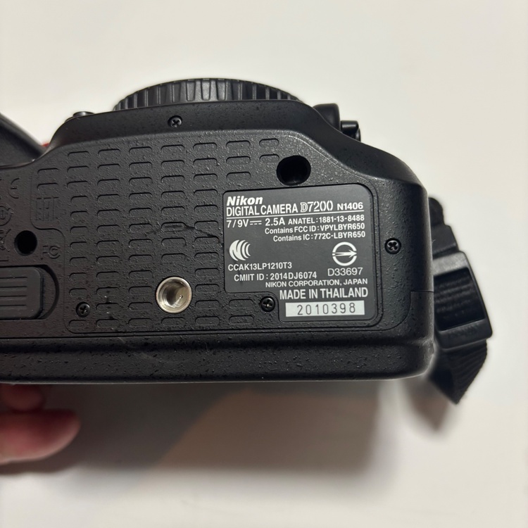 D7200（カメラ）の商品画像 - 査定依頼日：2026年1月13日 - 最高査定価格：35,000円