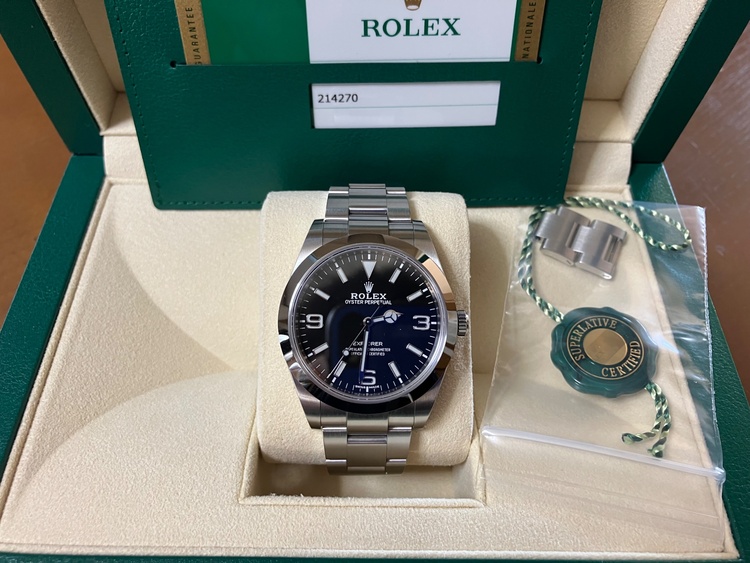 ロレックス エクスプローラー 21427（高級時計）の商品画像 - 査定依頼日：2026年3月10日 - 最高査定価格：1,250,000円