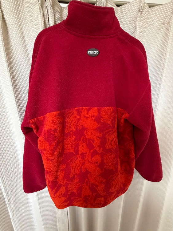 KENZO GOLF フリースジャケット ハーフジップ レッド（古着・ファッション）の商品画像 - 査定依頼日：2026年7月21日 - 最高査定価格：100,000円