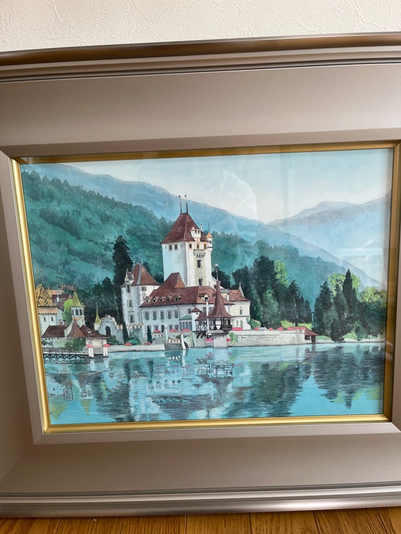 岡田眞治湖畔の城（美術品・骨董品）の商品画像 - 査定依頼日：2026年3月9日 - 最高査定価格：3,000円