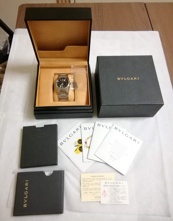 未使用。BVLGARI　エルゴン　自動巻きデイト（高級時計）の商品画像 - 査定依頼日：2025年4月28日 - 最高査定価格：200,000円