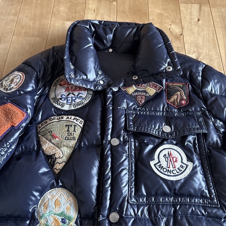  K2 ワッペン ダウンジャケット ネイビー（古着・ファッション）の商品画像 - 査定依頼日：2026年1月21日 - 最高査定価格：28,000円