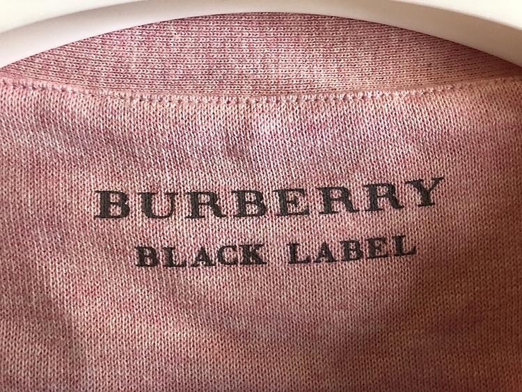 【新品】バーバリー　ブラックレーベル　カーディガン　ピンクL（古着・ファッション）の商品画像 - 査定依頼日：2020年2月8日