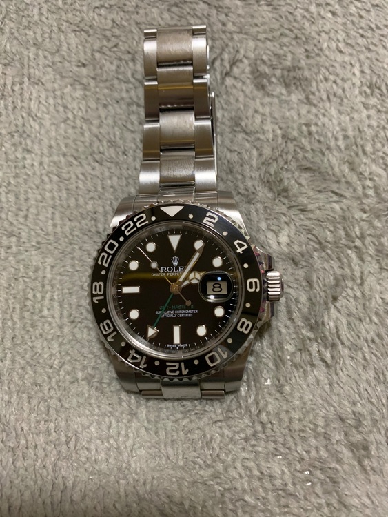 ロレックス GMTマスター 116710lm（高級時計）の商品画像 - 査定依頼日：2025年8月7日 - 最高査定価格：1,900,000円