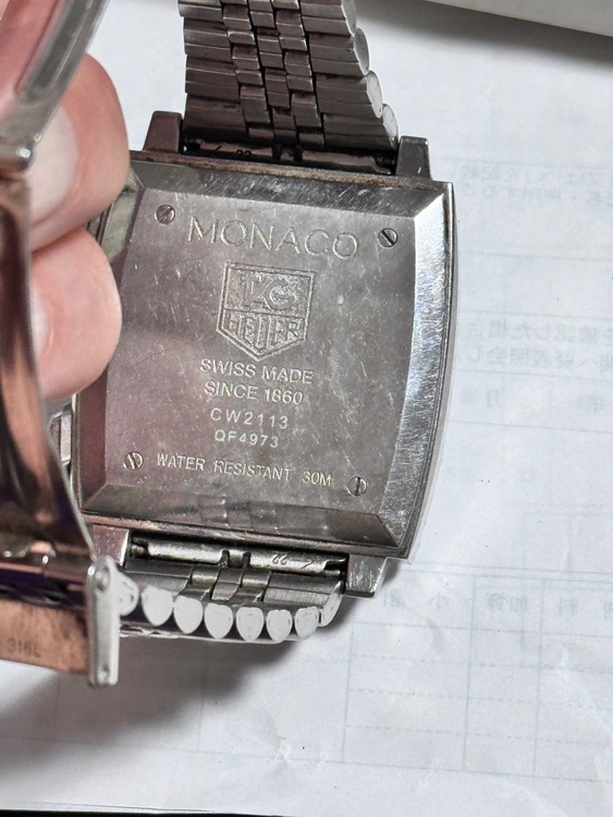 タグホイヤー モナコ 1970年代の古いもの（高級時計）の商品画像 - 査定依頼日：2026年1月9日 - 最高査定価格：610,000円