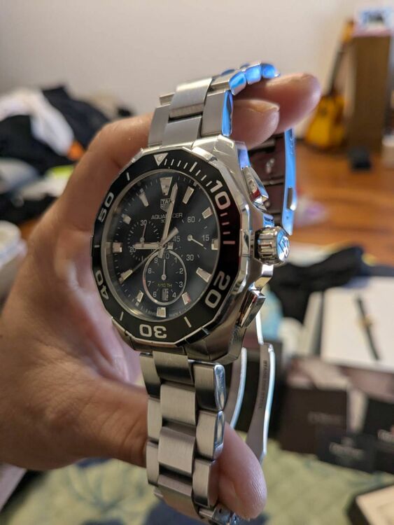 TAGHEUERアクアレーサー（高級時計）の商品画像 - 査定依頼日：2025年9月6日 - 最高査定価格：120,000円