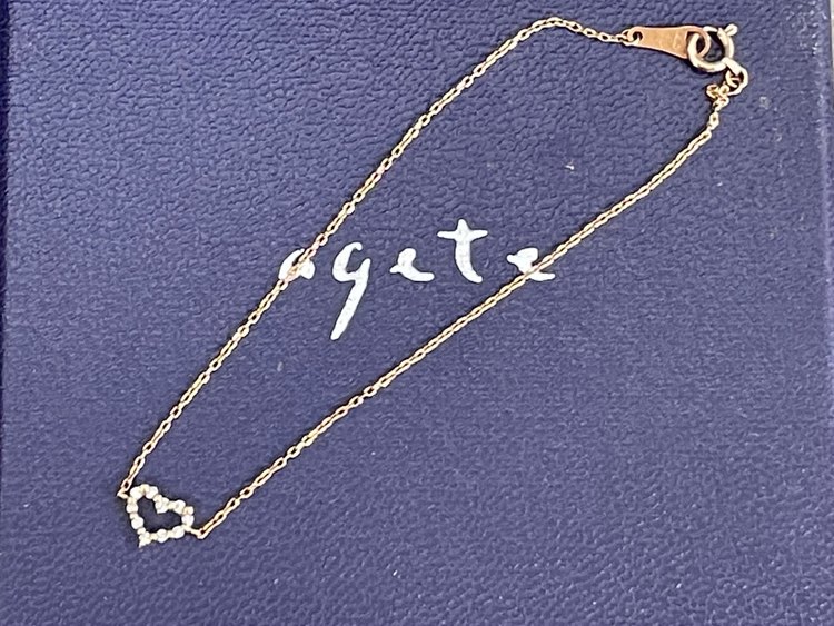 Agete アガット　ダイヤモンドブレスレット（金・貴金属）の商品画像 - 査定依頼日：2022年10月25日 - 最高査定価格：5,000円