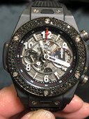 ウブロウニコブラックマジック（高級時計）の商品画像 - 査定依頼日：2024年12月17日 - 最高査定価格：1,100,000円