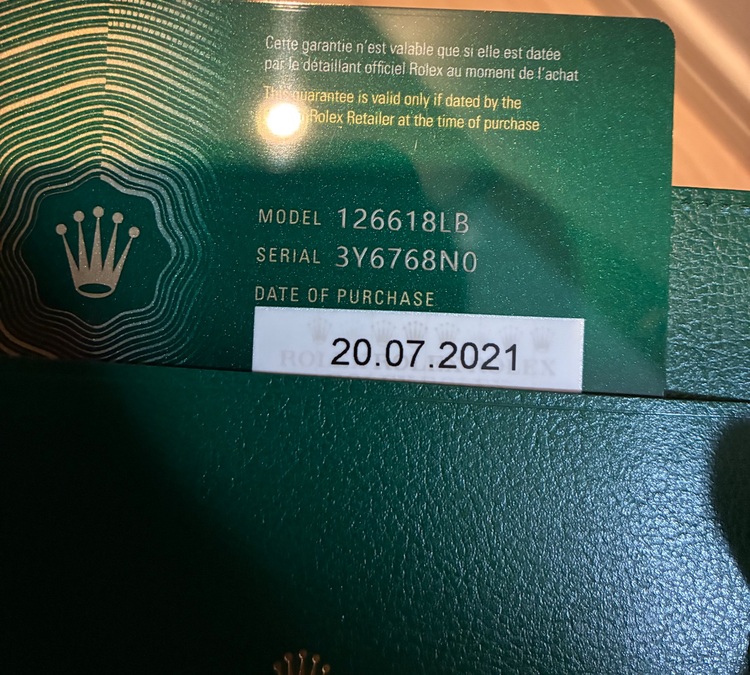 青サブ金無垢（高級時計）の商品画像 - 査定依頼日：2025年7月6日 - 最高査定価格：5,200,000円