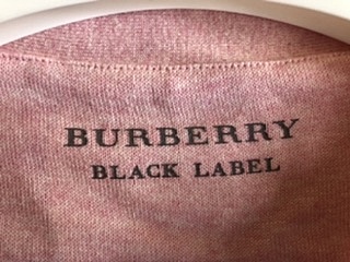 【新品】バーバリー　ブラックレーベル　カーディガン　ピンクL （古着・ファッション）の商品画像 - 査定依頼日：2020年2月11日