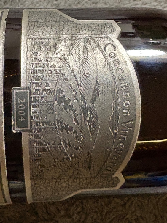 CONCANNON MERLOT 2004（お酒）の商品画像 - 査定依頼日：2025年11月13日 - 最高査定価格：500円