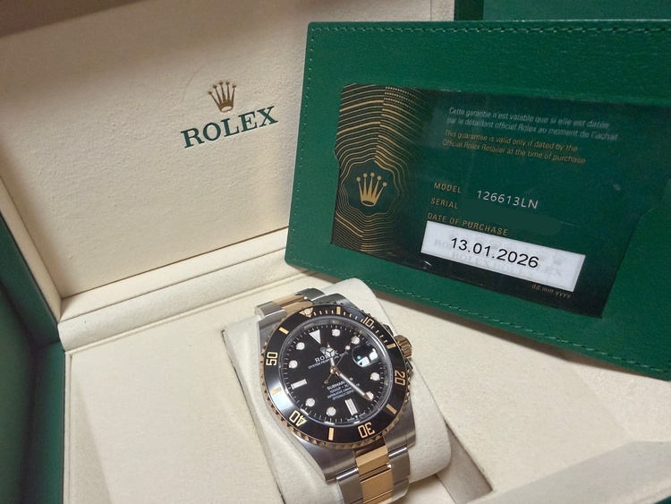 サブマリーナ 126613LN（高級時計）の商品画像 - 査定依頼日：2026年1月14日 - 最高査定価格：3,200,000円