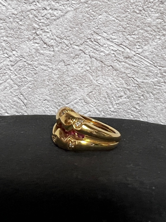 ルビー、ダイヤモンド、18金リング（宝石）の商品画像 - 査定依頼日：2026年8月29日 - 最高査定価格：250,000円