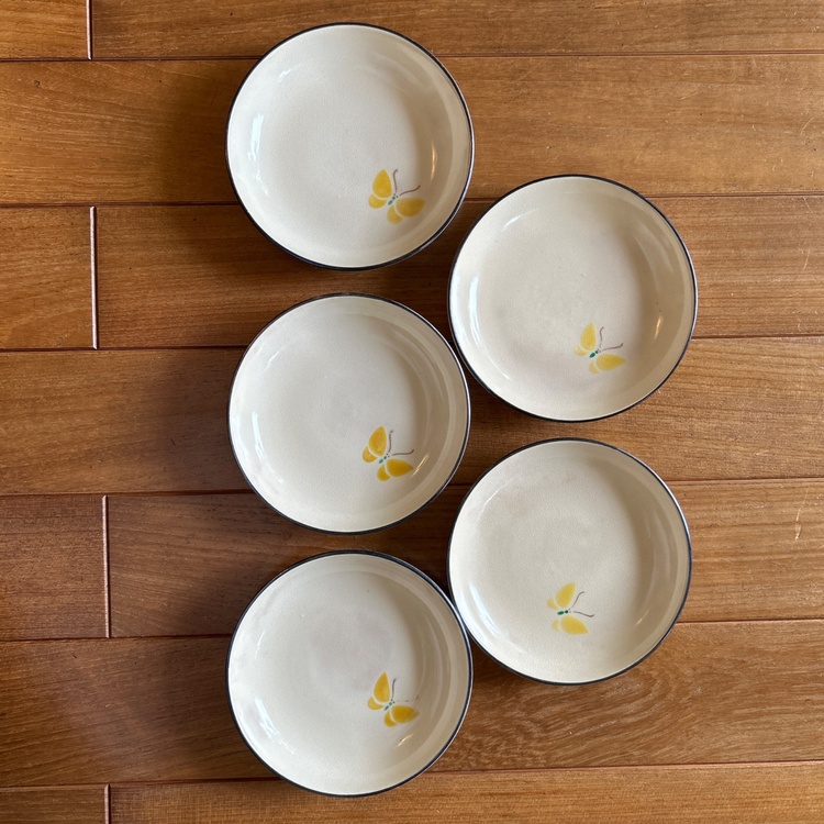 千家十職　永楽善五郎造　仁清写　蝶　皿　5客揃（美術品・骨董品）の商品画像 - 査定依頼日：2026年4月13日 - 最高査定価格：3,000円