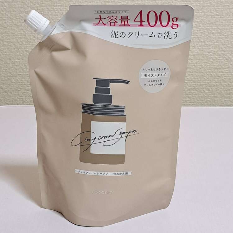cocone クレイクリームシャンプー モイストタイプ つめかえ用 400g ベ（コスメ・美容・健康器具）の商品画像 - 査定依頼日：2025年5月2日 - 最高査定価格：200円