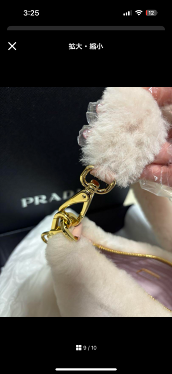 プラダ トライアングル ファー 2WAYショルダーバッグ（ブランドバッグ）の商品画像 - 査定依頼日：2025年4月23日 - 最高査定価格：160,000円