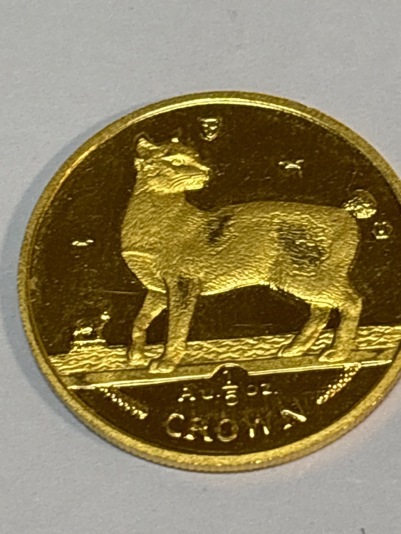 マン島キャットコイン1/5（金・貴金属）の商品画像 - 査定依頼日：2026年2月1日 - 最高査定価格：160,000円
