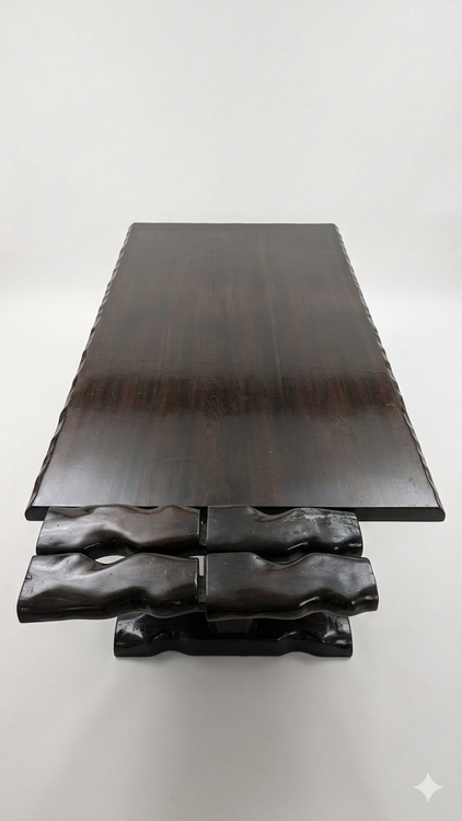 黒檀　座卓（美術品・骨董品）の商品画像 - 査定依頼日：2026年5月5日 - 最高査定価格：100,000円