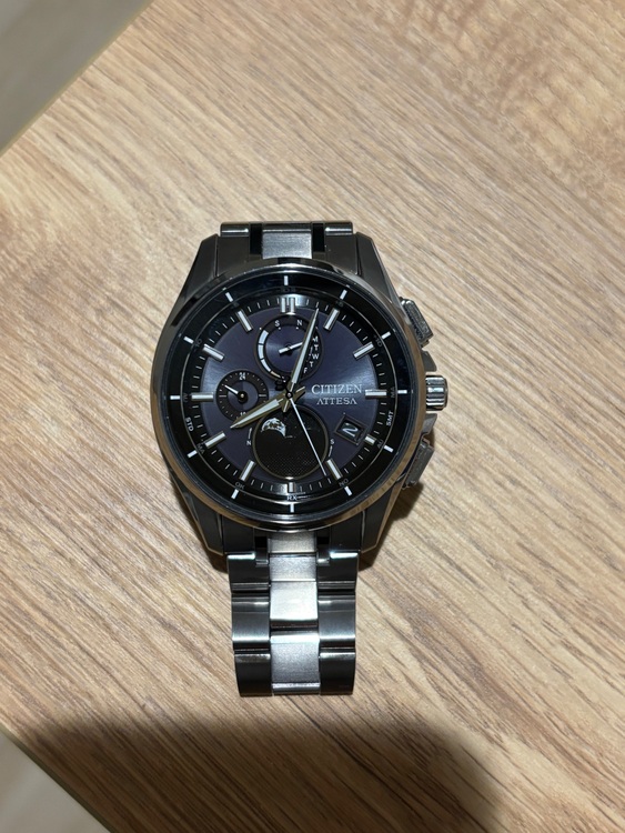 シチズン　アテッサTI 黒文字盤（高級時計）の商品画像 - 査定依頼日：2025年6月2日 - 最高査定価格：32,000円
