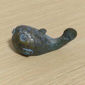 高岡銅器　文鎮　ふぐ（美術品・骨董品）の商品画像 - 査定依頼日：2026年6月5日 - 最高査定価格：1,000円