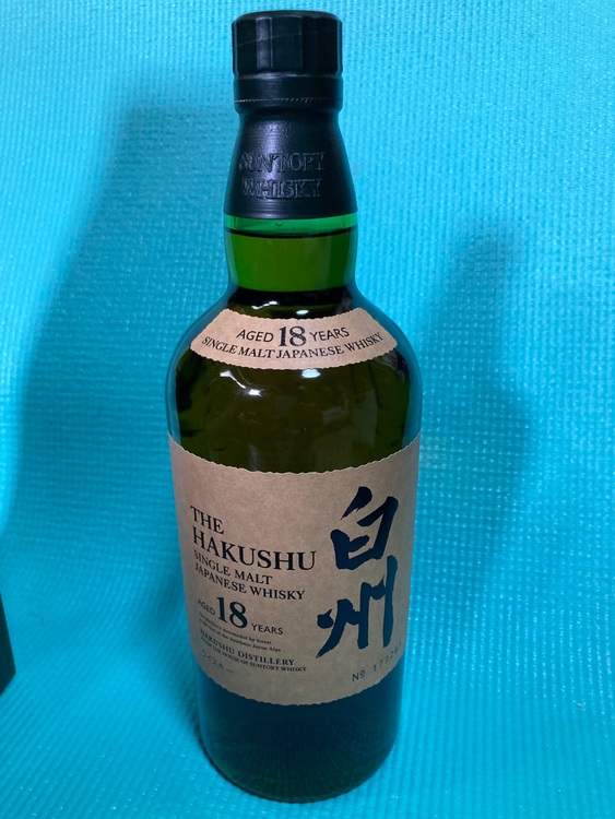 白州18年（お酒）の商品画像 - 査定依頼日：2025年9月15日 - 最高査定価格：63,000円