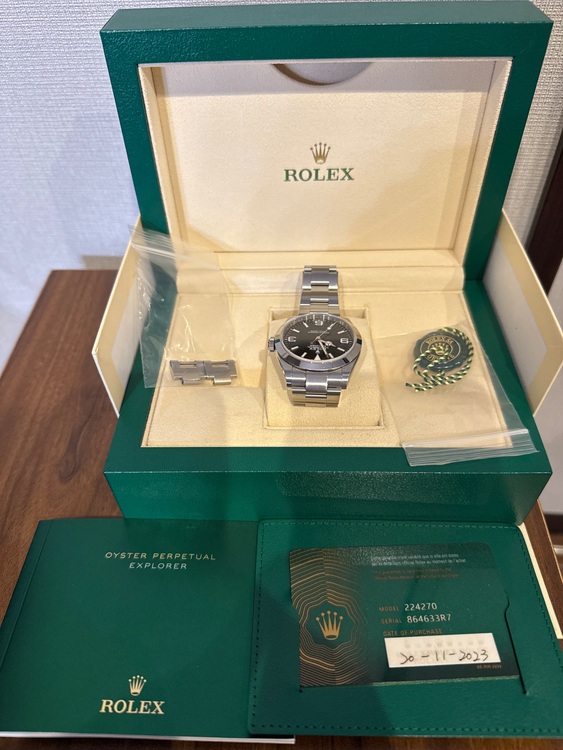 ロレックス エクスプローラー 22427（高級時計）の商品画像 - 査定依頼日：2025年10月14日 - 最高査定価格：1,300,000円