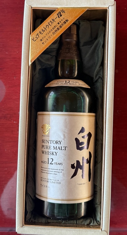 サントリー ピュアモルトウイスキー 白州 12年（お酒）の商品画像 - 査定依頼日：2026年1月31日 - 最高査定価格：43,000円