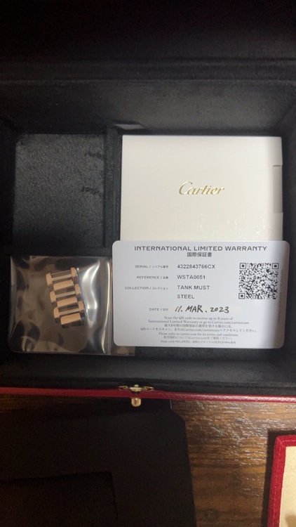 タンク マスト ドゥ カルティエ ウォッチ（高級時計）の商品画像 - 査定依頼日：2025年6月11日 - 最高査定価格：450,000円