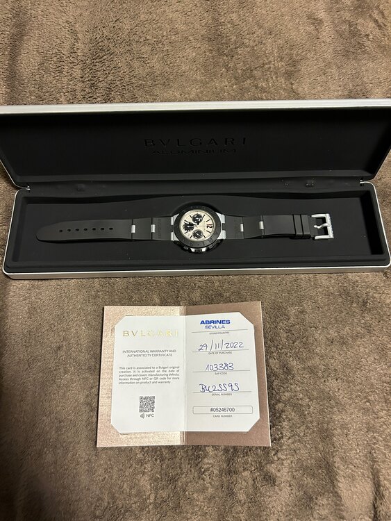 ブルガリアルミニウムクロノグラフBB40ATCH（高級時計）の商品画像 - 査定依頼日：2025年5月31日 - 最高査定価格：30,000円