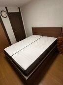 IKEAベッドフレームクイーンサイズMALM、マットレスHOVAG（家具・寝具）の商品画像 - 査定依頼日：2026年1月23日 - 最高査定価格：5,000円