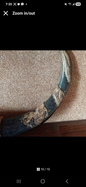 水牛の角（美術品・骨董品）の商品画像 - 査定依頼日：2026年3月26日 - 最高査定価格：3,000円