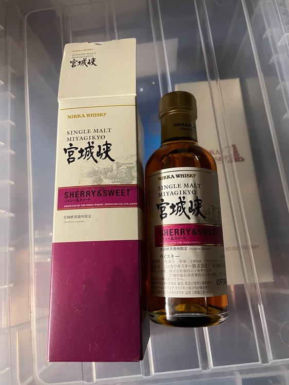 宮城峡　シェリー&スイート　180ml（お酒）の商品画像 - 査定依頼日：2025年9月25日 - 最高査定価格：2,000円