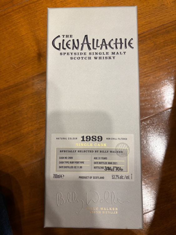 グレンアラヒー1989 age31years（お酒）の商品画像 - 査定依頼日：2026年7月13日 - 最高査定価格：102,000円