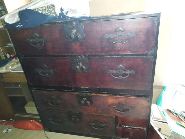 江戸時代 時代箪笥（家具・寝具）の商品画像 - 査定依頼日：2025年5月21日 - 最高査定価格：1,000円