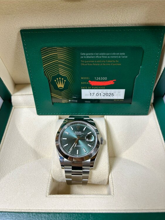 デイトジャスト41 126300（高級時計）の商品画像 - 査定依頼日：2025年1月19日 - 最高査定価格：1,590,000円