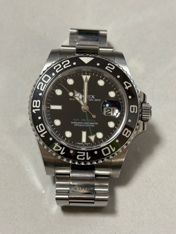ロレックス GMTマスター 116710lm（高級時計）の商品画像 - 査定依頼日：2025年10月25日 - 最高査定価格：1,850,000円